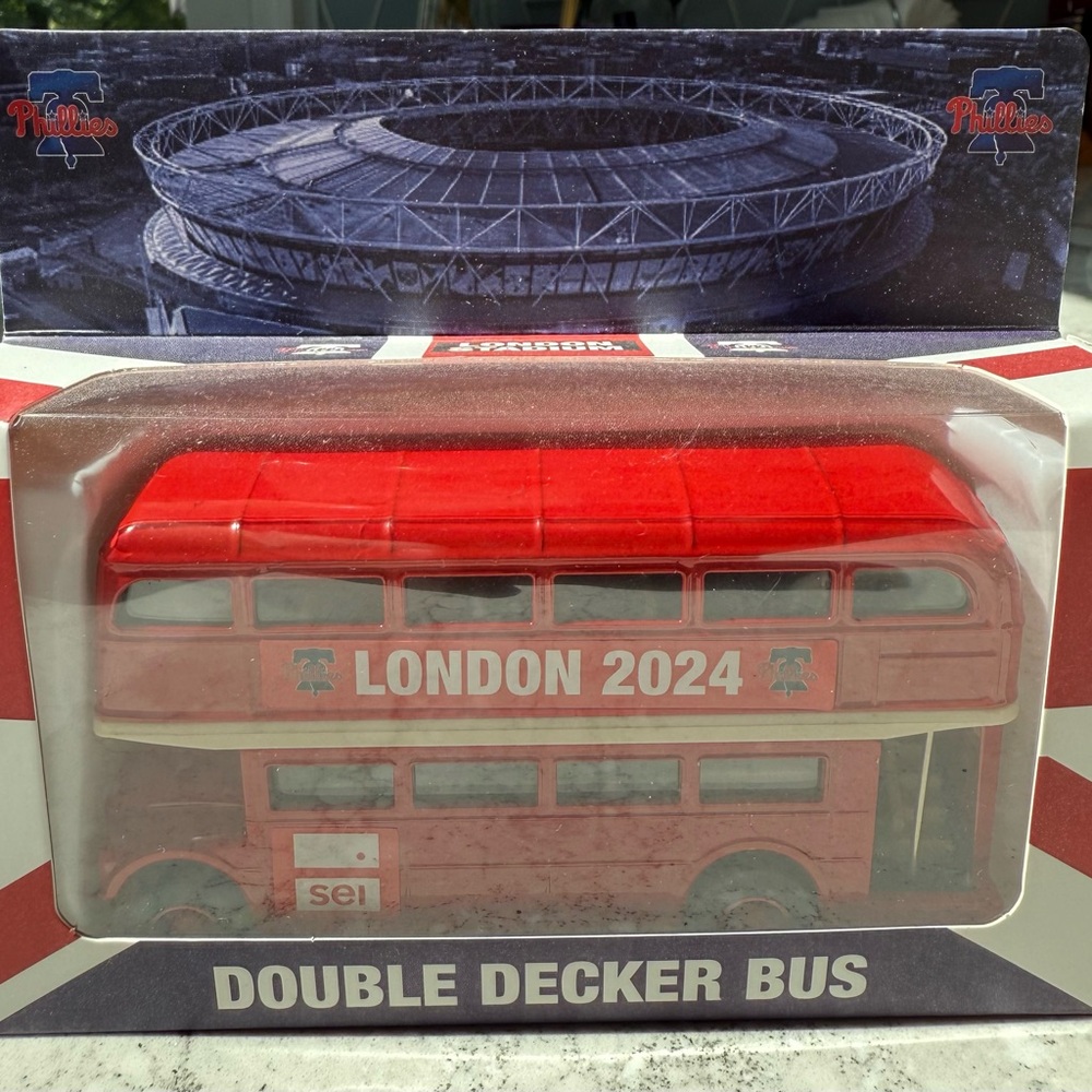 Red London 2024 Double Decker Bus Model